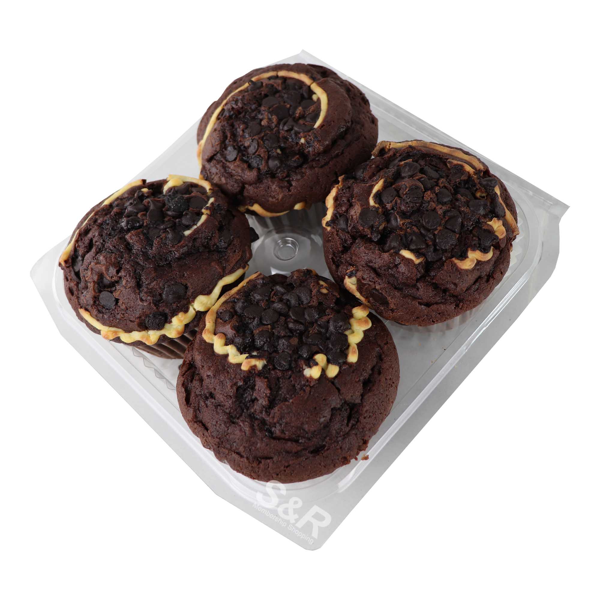 S&R Choco And Cheesecake Muffin 4pcs S&R Choco And Cheesecake Muffin 4pcs